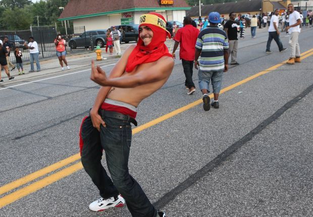 Protesters confront Capt. Ron Johnson
